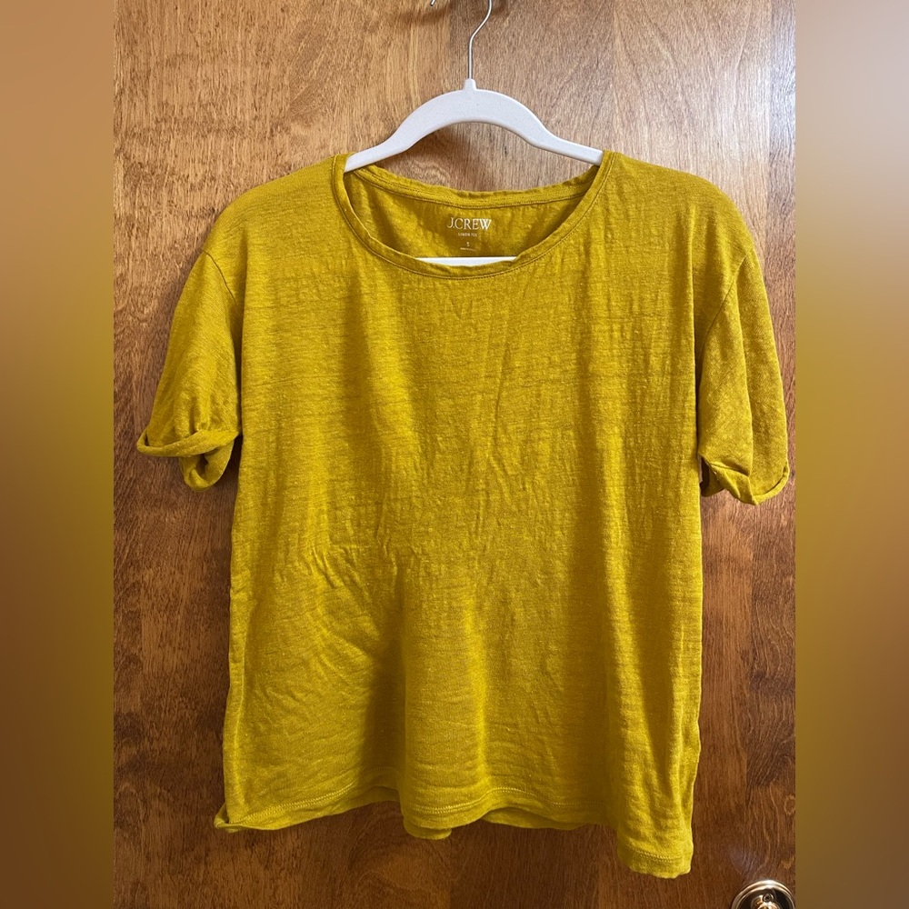 J. Crew linen t shirt